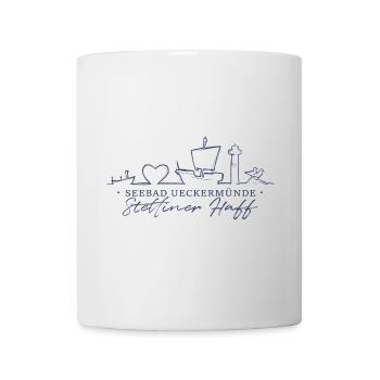 Ueckermünde Silhouette - Mug - white - Front