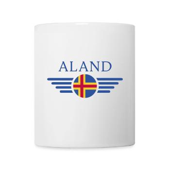Ich liebe Åland, Eleganz Stil Design T-Shirt - Tasse - Weiß - Vorne