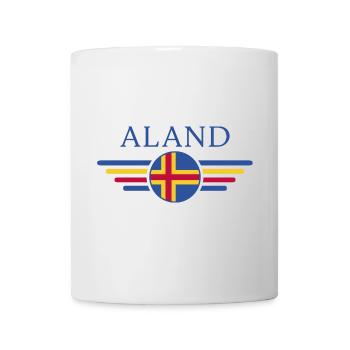 Ich liebe Åland, Eleganz Stil Design T-Shirt - Tasse - Weiß - Vorne