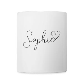 Sophie Last name First name Girl - Mug - white - Front