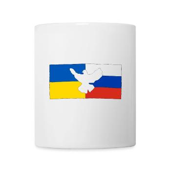 Peace for Ukraine and Russia - Mug - white - Front