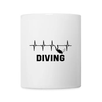 Plongée - Mug blanc - blanc - Devant