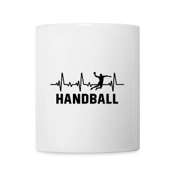Handball heartbeat handball player - Mug - white - Front