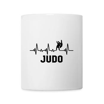 Judo Herzschlag Kampfsport Judoka - Tasse - Weiß - Vorne