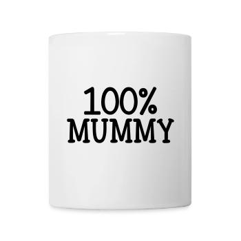100% Mama - Muttertag - Tasse - Weiß - Vorne
