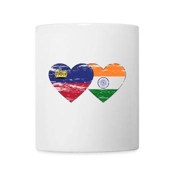 Liechtenstein Inde drapeau utilisé - Mug blanc - blanc - Devant