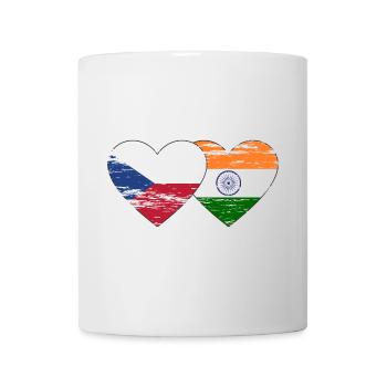 Tschechien Indien Flagge used - Tasse - Weiß - Vorne