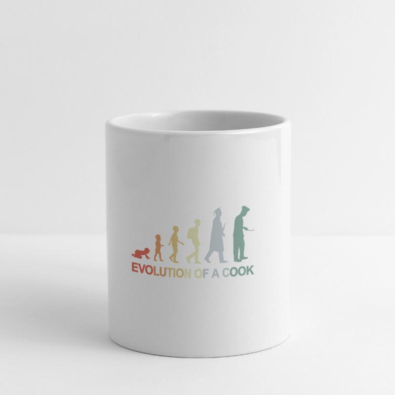 Evolution d’un cuisinier Mug blanc