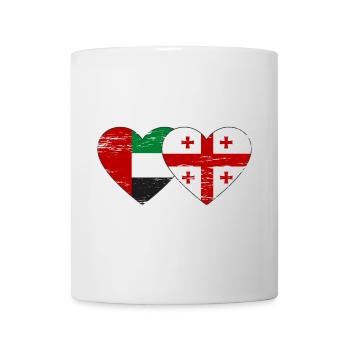 United Arab Emirates Georgia Flag - Mug - white - Front
