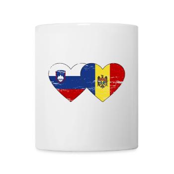 Slowenien Moldau Flagge Herz used - Tasse - Weiß - Vorne