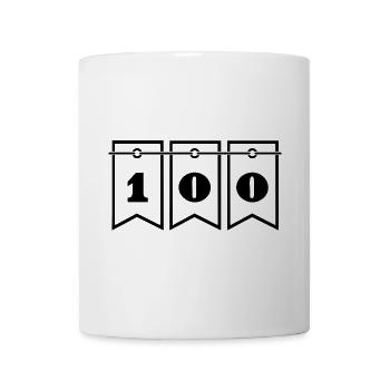 100. 100 YEARS. 100th ANNIVERSARY. BIRTHDAY 100 - Mug - white - Front
