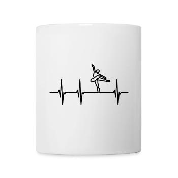 Balletttänzerin EKG Herzlinie - Tasse - Weiß - Vorne