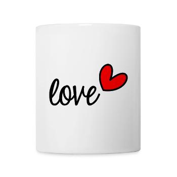 VALENTINE'S DAY. Bachelorette party. I LOVE YOU. I LOVE YOU. LOVE - Mug - white - Front