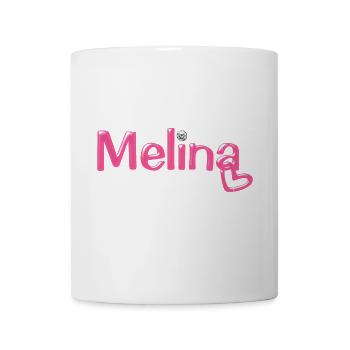 Melina Name Ballonschrift - Tasse - Weiß - Vorne