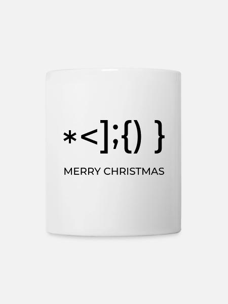 Simple Merry Christmas - Tasse - Weiß