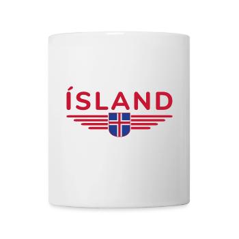 Iceland T-Shirt – Magic of the Northern Lights - Mug - white - Front