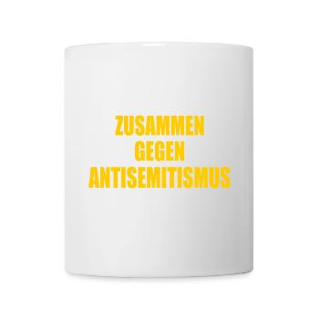 zusammen gegen antisemitismus - Tasse - Weiß - Vorne