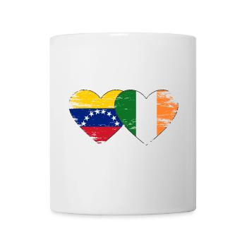 Venezuela Ireland Hearts Collage - Mug - white - Front