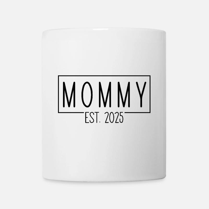 Maman Est. 2025 - Mug blanc - blanc