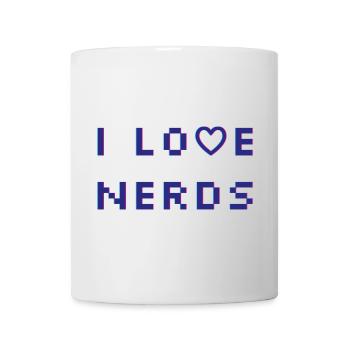 J’adore les nerds - Mug blanc - blanc - Devant
