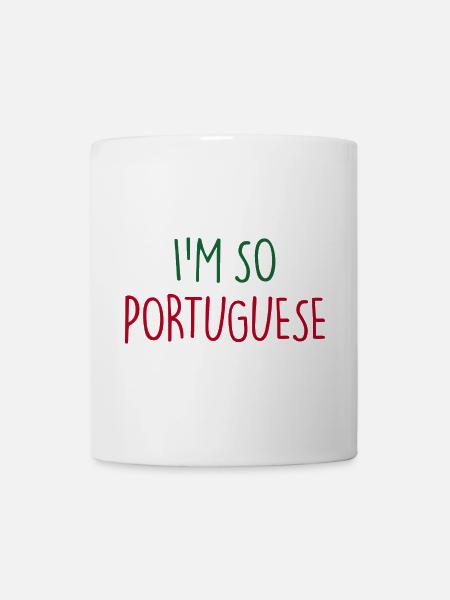 JE SUIS TELLEMENT PORTUGAIS Portugais Portugal - Mug blanc - blanc