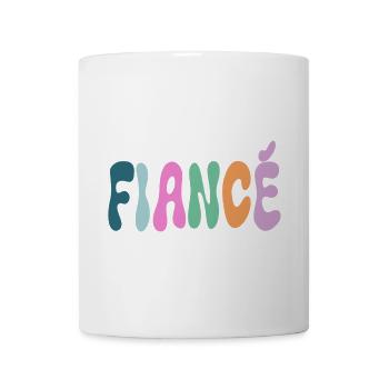 Fiance Pastel Lettering - Mug - white - Front