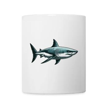 Weißer Hai - Tasse - Weiß - Vorne