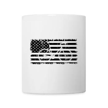 Cycling Flag United States - Mug - white - Front