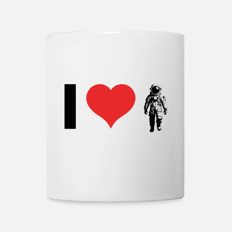 I love Astronauts - Tasse - Weiß