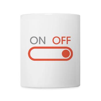 off button - Gaming und Streaming - Tasse - Weiß - Vorne
