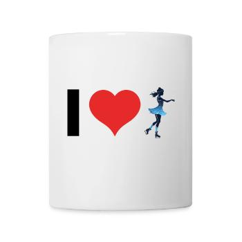 I love Skating - Figure Skationg Design - Mug - white - Front