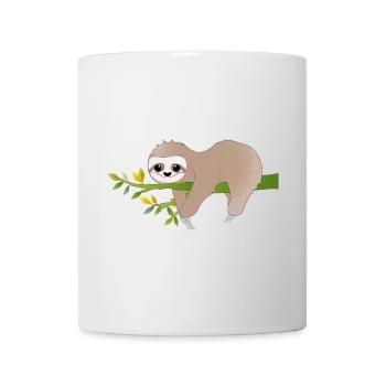 Entspanntes Faultier – Charmantes Relax-Motiv - Tasse - Weiß - Vorne