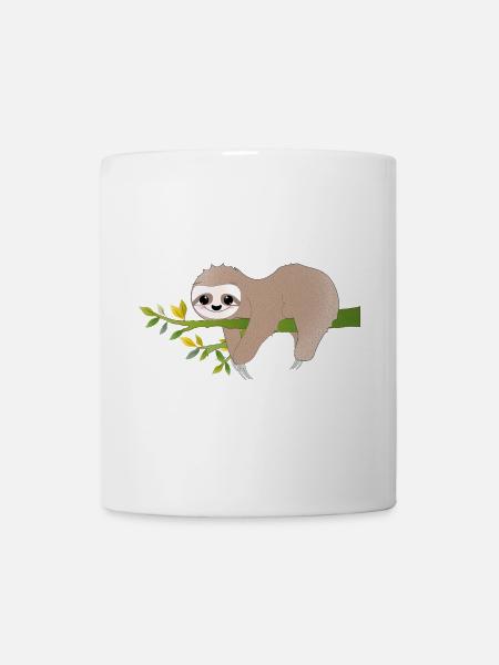 Entspanntes Faultier – Charmantes Relax-Motiv - Tasse - Weiß