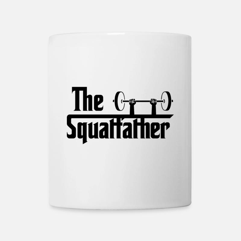 The Squatfather black - Mug - white