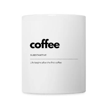 coffee – life begins afterwards - Mug - white - Front