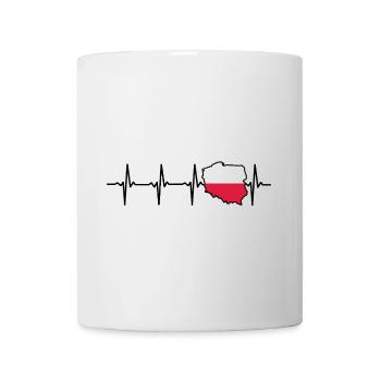 Heartbeat Poland Map Gift for Poland - Mug - white - Front
