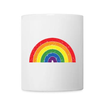 Rainbow Colors Pride Month LGBTQ+ Grunge Texture - Mug - white - Front