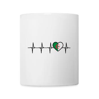Algeria Heartbeat Flag Algerian - Mug - white - Front
