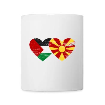 Palästina Mazedonien Flagge used - Tasse - Weiß - Vorne