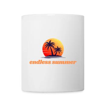 Endless Summer – Sunset & Palm Trees - Mug - white - Front