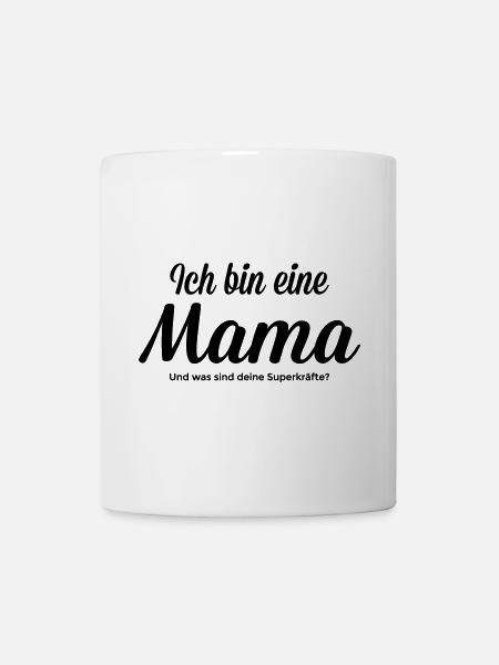 Mama mit Superkraft - Tasse - Weiß