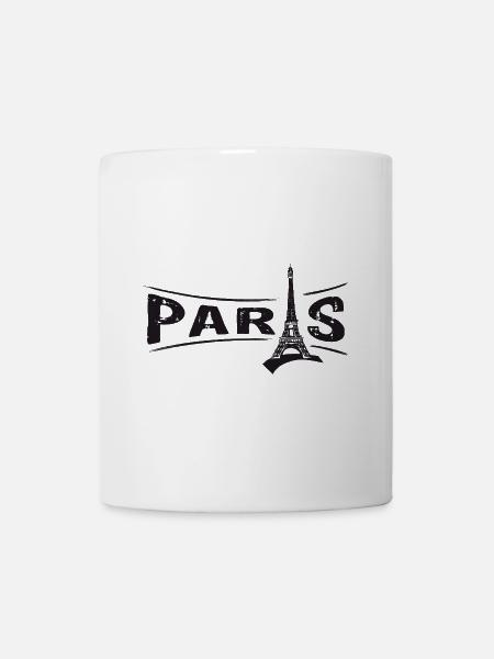 PARIS mit Eiffelturm - Tasse - Weiß
