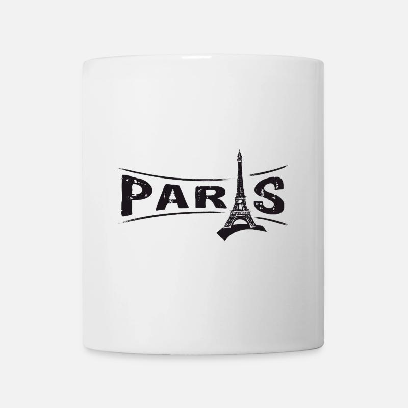 PARIS mit Eiffelturm - Tasse - Weiß