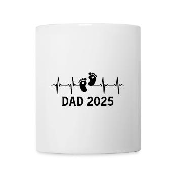 Dad 2025 heartbeat dad 2025 - Mug - white - Front