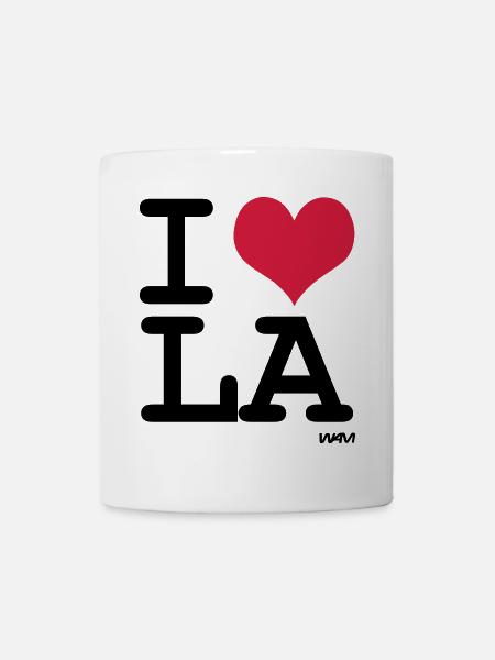 i love la - los angeles by wam - Mug - white