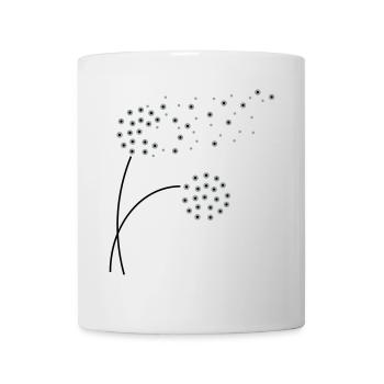 Stilisierte Pusteblume im Vektorstil - Tasse - Weiß - Vorne