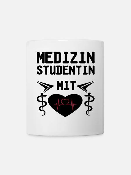 Medizinstudentin mit Herz Geschenk - Tasse - Weiß