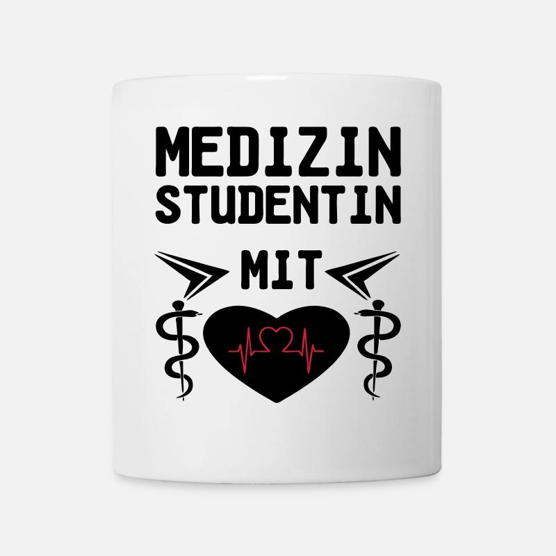 Medizinstudentin mit Herz Geschenk - Tasse - Weiß