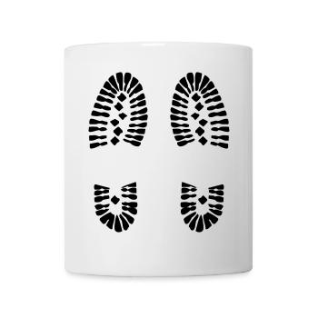 Empreintes de pas (V) - Mug blanc - blanc - Devant
