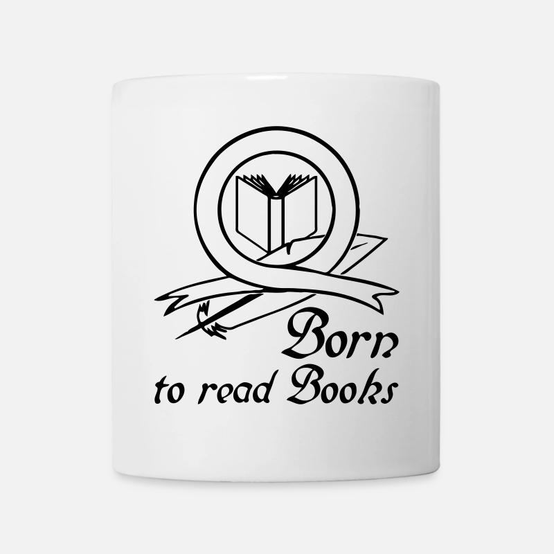 Born to read Books Geschenk Buch Leser - Tasse - Weiß